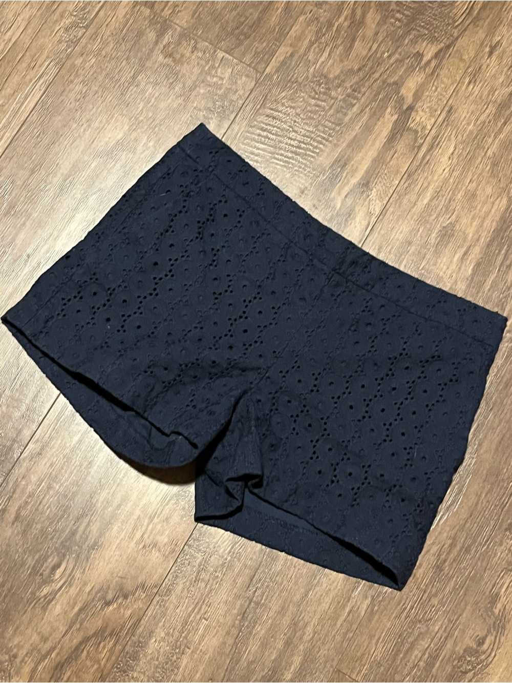 Kenar Navy Eyelet Lace Skort Shorts